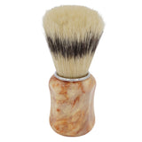 FACTORY SECOND 24mm Semogue Striped Boar Premium x AP Shave Co. Crushed Mud Resin Handle #173, Manufactured by Shavemac