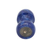 Deep Blue Snakeskin Handcrafted Shaving Brush Handle (fits 24mm, 26mm knots)