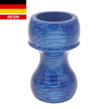 Deep Blue Snakeskin Handcrafted Shaving Brush Handle (fits 24mm, 26mm knots)