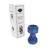 Deep Blue Snakeskin Handcrafted Shaving Brush Handle (fits 24mm, 26mm knots)