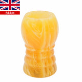 Amber Handcrafted Shaving Brush Handle (fits 24mm, 26mm knots)