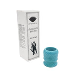 Blue Snakeskin Handcrafted Shaving Brush Handle (fits 24mm, 26mm knots)