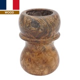 Elm Burl Stabilized Wood Handcrafted Shaving Brush Handle (fits 24mm, 26mm knots)