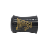 Angelic Harp Etched Series Black Handle (fits 28mm, 30mm knots)