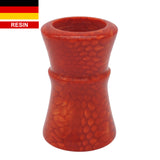 Red Snakeskin Handcrafted Shaving Brush Handle (fits 24mm, 26mm knots)