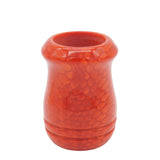 Red Snakeskin Handcrafted Shaving Brush Handle (fits 24mm, 26mm knots)