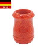 Red Snakeskin Handcrafted Shaving Brush Handle (fits 24mm, 26mm knots)