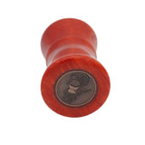 Red Snakeskin Handcrafted Shaving Brush Handle (fits 24mm, 26mm knots)