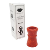 Red Snakeskin Handcrafted Shaving Brush Handle (fits 24mm, 26mm knots)