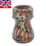 Orange Tigris Perla Handcrafted Shaving Brush Handle (fits 24mm, 26mm knots)