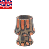 Orange Tigris Perla Handcrafted Shaving Brush Handle (fits 24mm, 26mm knots)