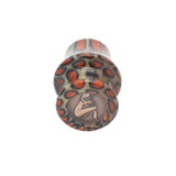 Orange Tigris Perla Handcrafted Shaving Brush Handle (fits 24mm, 26mm knots)