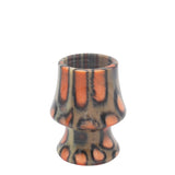 Orange Tigris Perla Handcrafted Shaving Brush Handle (fits 24mm, 26mm knots)