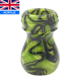 Toxic Green Handcrafted Shaving Brush Handle (fits 24mm, 26mm knots)
