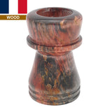 Karelian Birch Stabilized Wood Handcrafted Shaving Brush Handle (fits 24mm, 26mm knots)