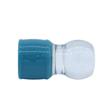 SCRATCH & DENT Blue & Clear Shaving Brush Handle (fits 24mm, 26mm knots) | Shaving Brush Handle | AP Shave Co.
