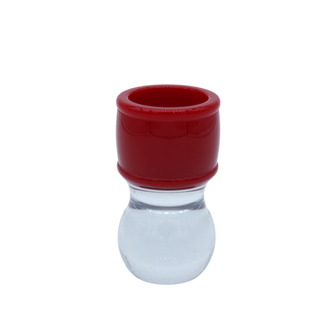 Red & Clear Shaving Brush Handle (fits 24mm, 26mm knots) | Shaving Brush Handle | AP Shave Co.