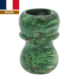 Maple Burl Stabilized Wood Handcrafted Shaving Brush Handle (fits 24mm, 26mm knots) | Handcrafted Brush Handle | AP Shave Co.