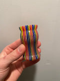 FACTORY SECOND Candy Stripe Handcrafted Shaving Brush Handle (fits 24mm, 26mm knots) | Handcrafted Brush Handle | AP Shave Co.
