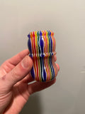 FACTORY SECOND Candy Stripe Handcrafted Shaving Brush Handle (fits 24mm, 26mm knots) | Handcrafted Brush Handle | AP Shave Co.