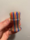 FACTORY SECOND Candy Stripe Handcrafted Shaving Brush Handle (fits 24mm, 26mm knots) | Handcrafted Brush Handle | AP Shave Co.
