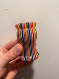 FACTORY SECOND Candy Stripe Handcrafted Shaving Brush Handle (fits 24mm, 26mm knots) | Handcrafted Brush Handle | AP Shave Co.