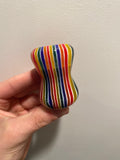 FACTORY SECOND Candy Stripe Handcrafted Shaving Brush Handle (fits 24mm, 26mm knots) | Handcrafted Brush Handle | AP Shave Co.