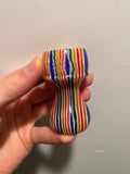 FACTORY SECOND Candy Stripe Handcrafted Shaving Brush Handle (fits 24mm, 26mm knots) | Handcrafted Brush Handle | AP Shave Co.