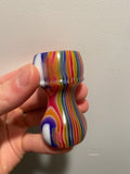 FACTORY SECOND Candy Stripe Handcrafted Shaving Brush Handle (fits 24mm, 26mm knots) | Handcrafted Brush Handle | AP Shave Co.