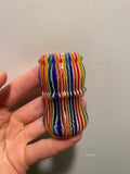 FACTORY SECOND Candy Stripe Handcrafted Shaving Brush Handle (fits 24mm, 26mm knots) | Handcrafted Brush Handle | AP Shave Co.