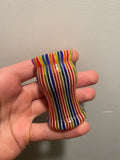 FACTORY SECOND Candy Stripe Handcrafted Shaving Brush Handle (fits 24mm, 26mm knots) | Handcrafted Brush Handle | AP Shave Co.