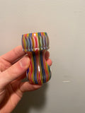 FACTORY SECOND Candy Stripe Handcrafted Shaving Brush Handle (fits 24mm, 26mm knots) | Handcrafted Brush Handle | AP Shave Co.