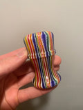 FACTORY SECOND Candy Stripe Handcrafted Shaving Brush Handle (fits 24mm, 26mm knots) | Handcrafted Brush Handle | AP Shave Co.