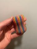 FACTORY SECOND Candy Stripe Handcrafted Shaving Brush Handle (fits 24mm, 26mm knots) | Handcrafted Brush Handle | AP Shave Co.