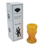 Amber Handcrafted Shaving Brush Handle (fits 24mm, 26mm knots) | Handcrafted Brush Handle | AP Shave Co.