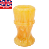 Amber Handcrafted Shaving Brush Handle (fits 24mm, 26mm knots) | Handcrafted Brush Handle | AP Shave Co.