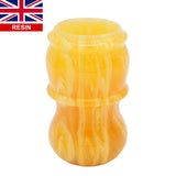 Amber Handcrafted Shaving Brush Handle (fits 24mm, 26mm knots) | Handcrafted Brush Handle | AP Shave Co.