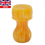 Amber Handcrafted Shaving Brush Handle (fits 24mm, 26mm knots) | Handcrafted Brush Handle | AP Shave Co.