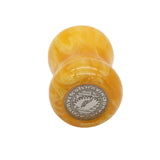 Amber Handcrafted Shaving Brush Handle (fits 24mm, 26mm knots)