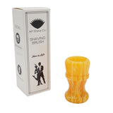 Amber Handcrafted Shaving Brush Handle (fits 24mm, 26mm knots) | Handcrafted Brush Handle | AP Shave Co.