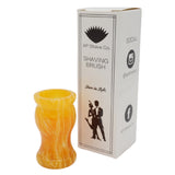 Amber Handcrafted Shaving Brush Handle (fits 24mm, 26mm knots) | Handcrafted Brush Handle | AP Shave Co.