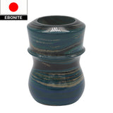 Beach Ebonite Handcrafted Shaving Brush Handle (fits 24mm, 26mm knots) | Handcrafted Brush Handle | AP Shave Co.