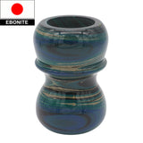 Beach Ebonite Handcrafted Shaving Brush Handle (fits 24mm, 26mm knots) | Handcrafted Brush Handle | AP Shave Co.