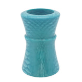 Blue Snakeskin Handcrafted Shaving Brush Handle (fits 24mm, 26mm knots) | Handcrafted Brush Handle | AP Shave Co.