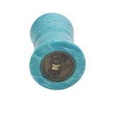 Blue Snakeskin Handcrafted Shaving Brush Handle (fits 24mm, 26mm knots) | Handcrafted Brush Handle | AP Shave Co.