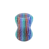 Blue Hue Stripe Handcrafted Shaving Brush Handle (fits 24mm, 22mm knots) | Handcrafted Brush Handle | AP Shave Co.