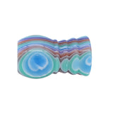 Blue Hue Stripe Handcrafted Shaving Brush Handle (fits 20mm, 22mm knots) | Handcrafted Brush Handle | AP Shave Co.