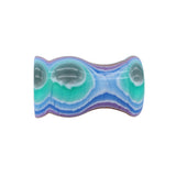 Blue Hue Stripe Handcrafted Shaving Brush Handle (fits 24mm, 26mm knots) | Handcrafted Brush Handle | AP Shave Co.