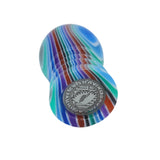 Blue Hue Stripe Handcrafted Shaving Brush Handle (fits 20mm, 22mm knots) | Handcrafted Brush Handle | AP Shave Co.