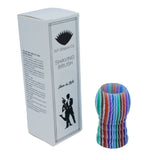 Blue Hue Stripe Handcrafted Shaving Brush Handle (fits 20mm, 22mm knots) | Handcrafted Brush Handle | AP Shave Co.